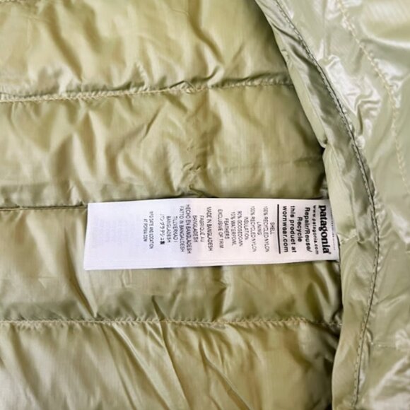 New $279 Patagonia Men's 2XL Down Sweater Full Zip Puffer Jacket Pufferfish Gold - Picture 8 of 9